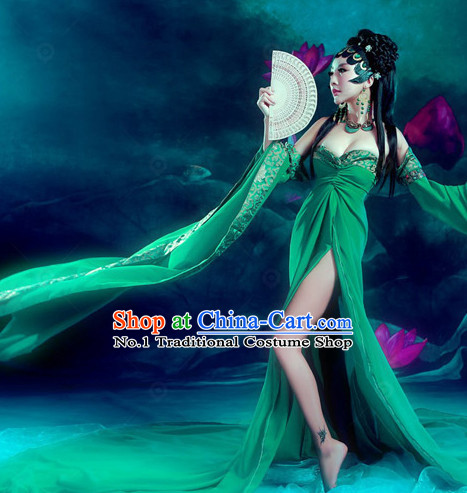 Chinese Traditional National Costumes Fairy Sexy Halloween Costume Complete Set