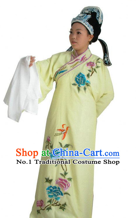 Chinese Opera Costumes Long Sleeve Dance Costume Dance Supply Dance Apparel Theatrical Costumes Complete Set for Men