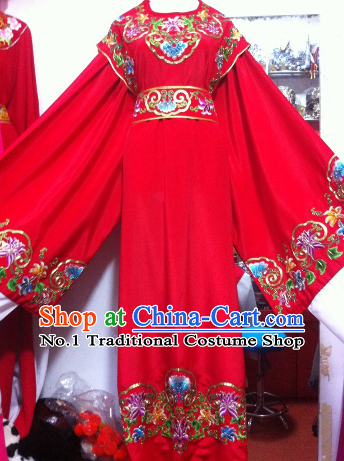 Asian Chinese Traditional Wedding Dress Theatrical Costumes Ancient Chinese Bridal Clothing