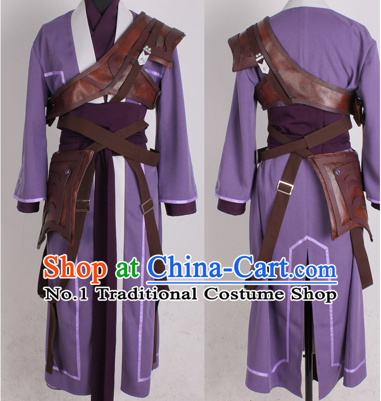 Asia Fashion Top Chinese Cosplay Wu Xia Chivalry Costumes Complete Set