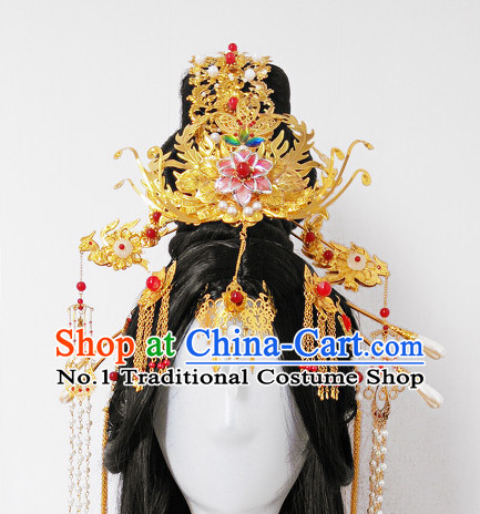 Chinese Ancient Palace Style Queen Empress Hair Accessories Headwear Complete Set