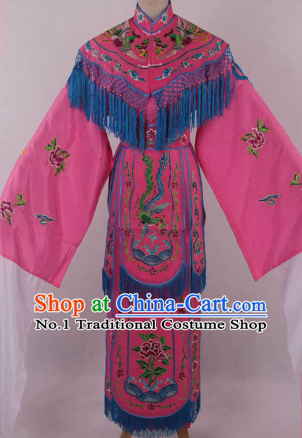 Chinese Traditional Dresses Theatrical Costumes Ancient Chinese Hanfu Phoenix Embroidered Costumes