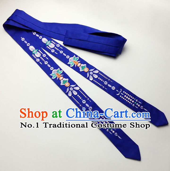 Blue Handmade Chinese Traditional Hair Band Hair Bands Headbands Hair Decorations for Women