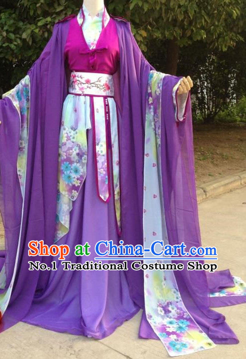 Purple Romantic Ancient Chinese Costumes Complete Set for Women