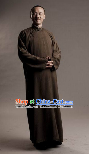 Minguo Male Long Robe
