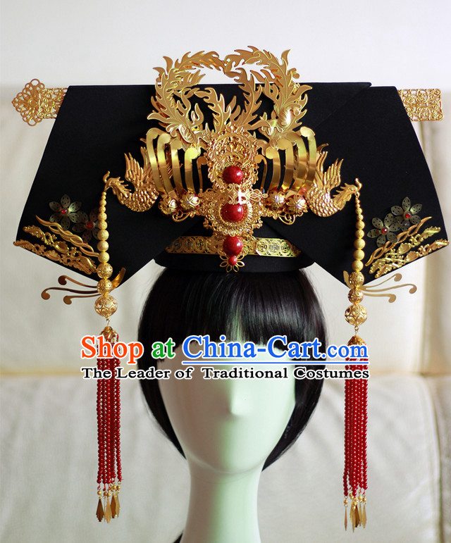 China Qing Manchu Princess Phoenix Hat Qi Tou
