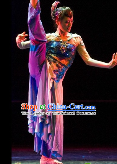 Chinese Professional Stage Performance Solo Dancewear Dance Costume Complete Set for Women