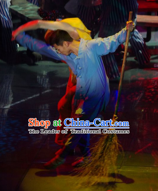 Shaolin Temple Cleaner Costume for Men