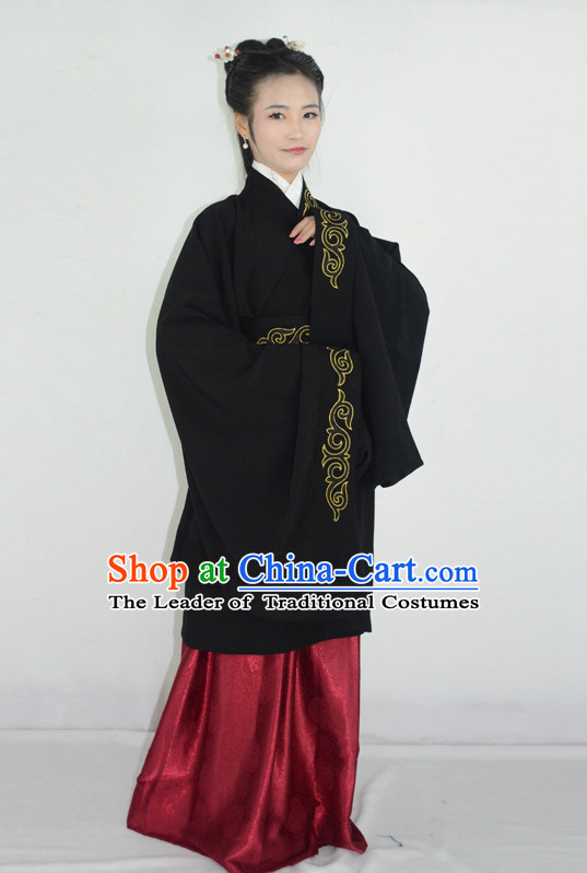 Ancient Chinese Han Dynasty Clothing and Hair Accessories Complete Set for Women