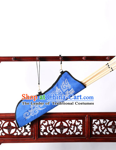 Chinese Traditinoal Handmade Arrow Bags Hanfu Props Decorations