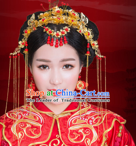 Traditional Chinese Brides Wedding Hair Jewelry