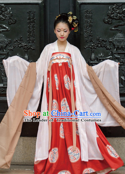 Chinese Tang Dynasty Princess Clothing Hanfu Costume Han Fu Clothing for Sale