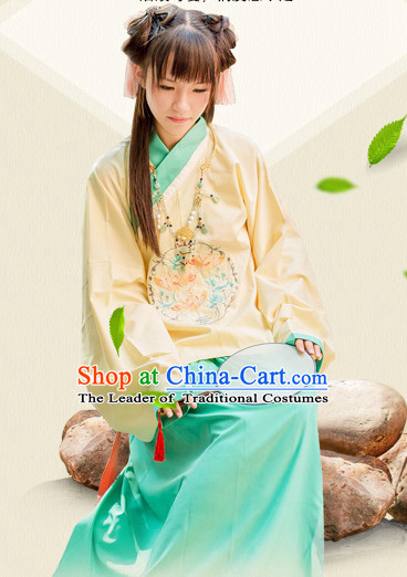 Chinese Ming Dynasty Girls Clothing Hanfu Costume Han Fu Clothing for Sale