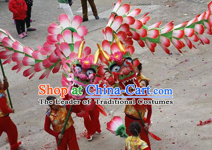 Bai Ye Long Hundreds of Flower Leaf Dragon Dance Costume Complete Set for Women