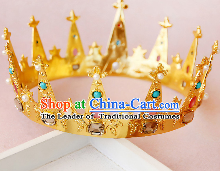 Romantic Bridal Princess Royal Crown Hair Accessories Hair Jewelry