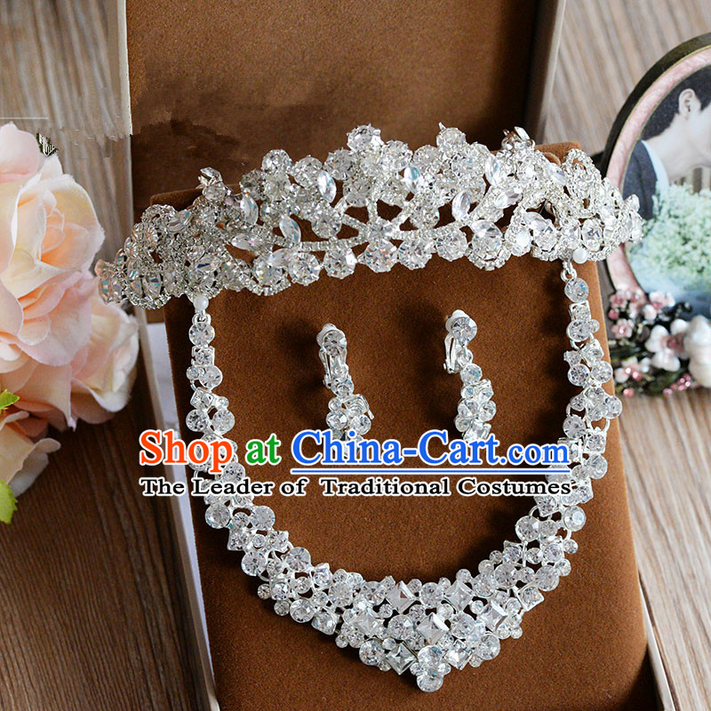 Traditional Jewelry Accessories, Princess Bride Royal Crown, Wedding Hair Accessories, Baroco Style Crystal Headwear, Necklaces, Earrings for Women