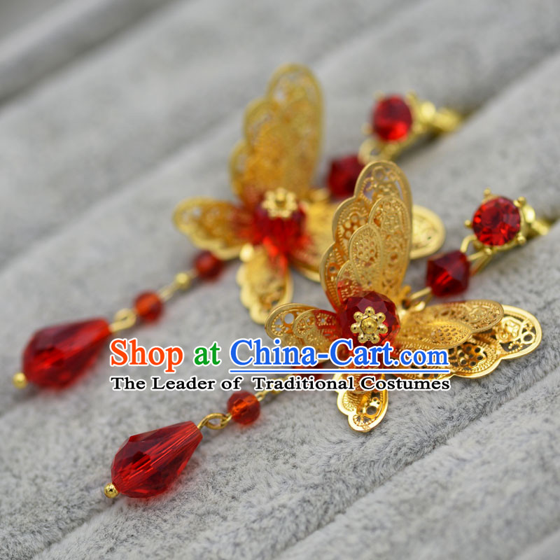 Chinese Ancient Style Jewelry Accessories, Princess, Xiuhe Suit, Wedding Bride Earring Set for Women