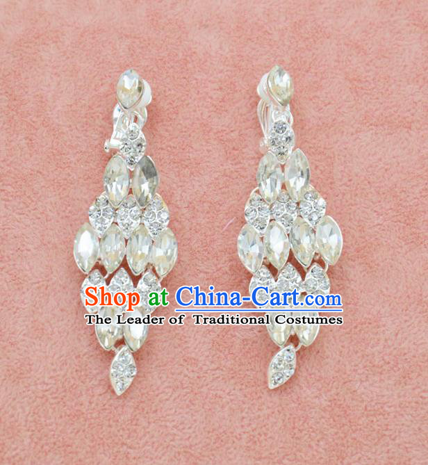 Traditional Wedding Jewelry Accessories, Palace Princess Bride Accessories, Wedding Earring, Baroco Style Earrings for Women