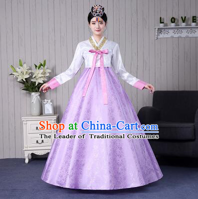 Korean Women Costumes Traditional Clothes Wedding Full Dress Formal Attire Ceremonial Clothes Court Stage Dancing