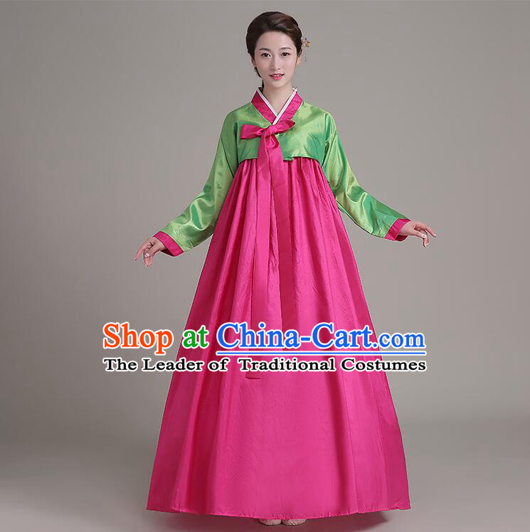 Dae Jang Geum Costumes Korean Traditional Costumes Dress Clothes Korean Full Dress Formal Attire Ceremonial Dress Court Stage Dancing  Green Top Red Skirt