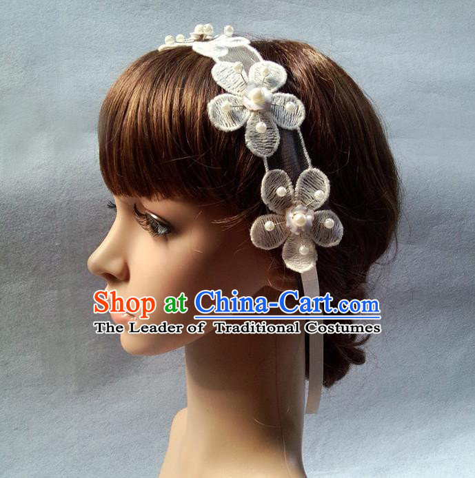 Chinese Wedding Jewelry Accessories, Traditional Bride Headwear, Wedding Tiaras, Imperial Bridal Wedding Flowers Hair Clasp