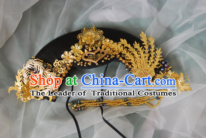 Chinese Ancient Style Hair Jewelry Accessories, Hairpins, Headwear, Headdress, Hair Fascinators, Qing Dynasty Imperial Empress Zhenhuan Handmade Phoenix Wig and Hair Accessories for Women