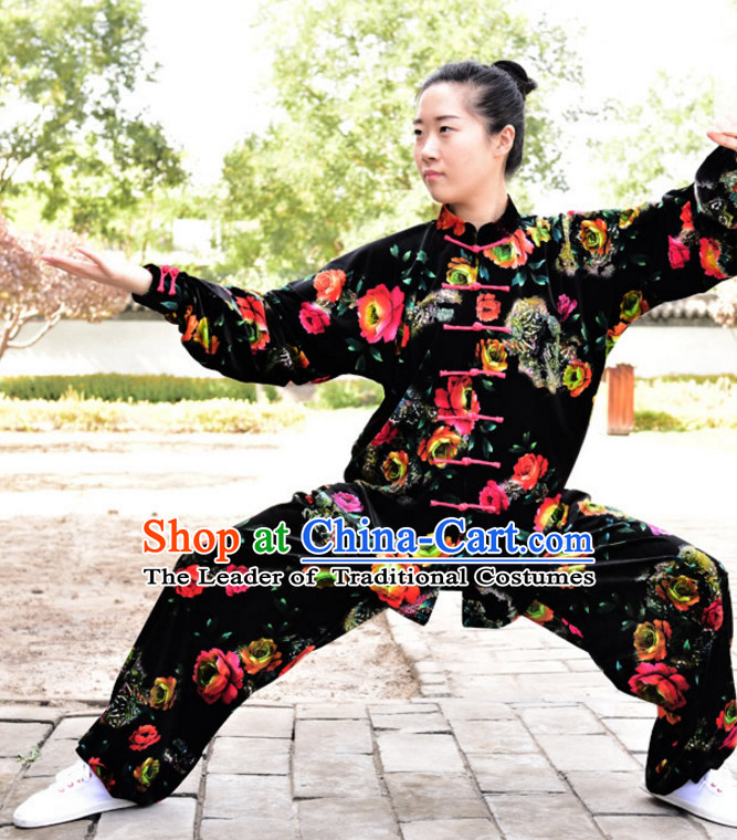 Black Top Kung Fu Flax Clothing Mandarin Costume Jacket Martial Arts Clothes Shaolin Uniform Kungfu Uniforms Supplies for Men Women Adults Children
