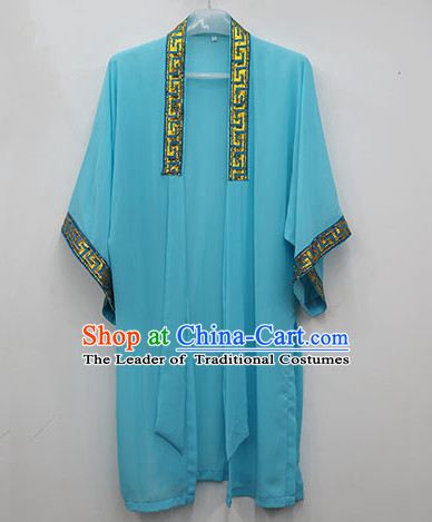 Blue Wudang Uniform Taoist Uniform Kungfu Kung Fu Clothing Clothes Pants Shirt Supplies Wu Gong Outfits Mantle Cape