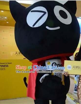 Professional Custom Made Mascot Costume Customized Mascots Costumes Black Cat Mascot Costumes