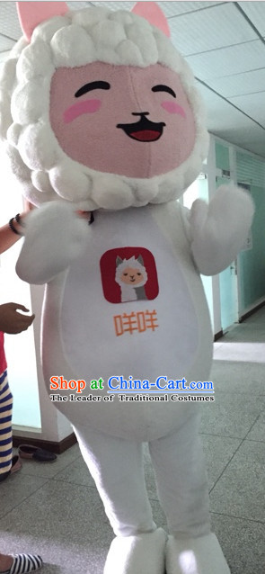 Free Design Professional Custom TV Commerical Mascot Costume Mascot Outfits Customized Cute Happy Sheep Mascots Costumes