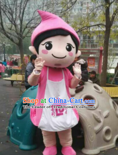 Free Design Professional Custom TV Commerical Mascot Uniforms Mascot Outfits Customized Cute Happy Girls Mascots Costumes