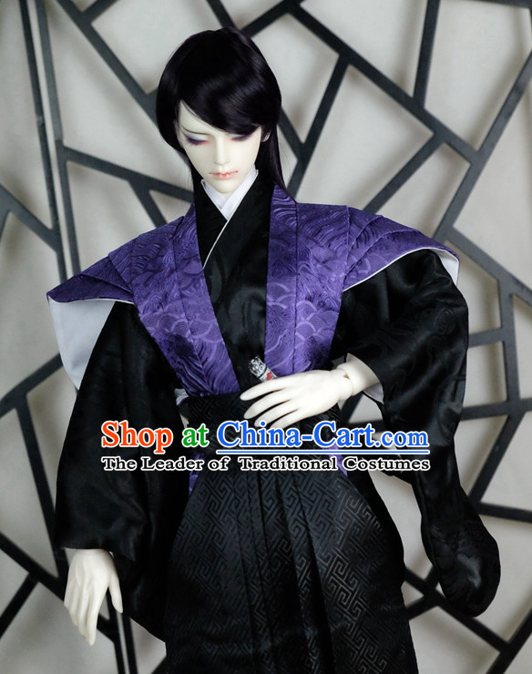 Japanese Traditional Prince Kimono Clothes Complete Set for Men Boys Adults