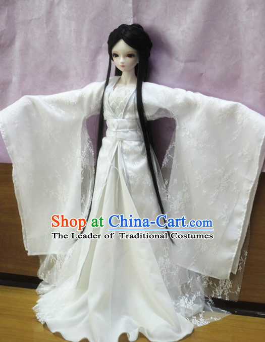 Chinese Classical Fairy Dance Costumes Complete Set for Women Girls Adults Children
