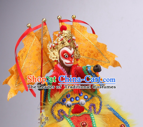 Top Traditional Chinese Ancient Handmade Sun Wukong Hand Marionette Puppet Hand Puppets