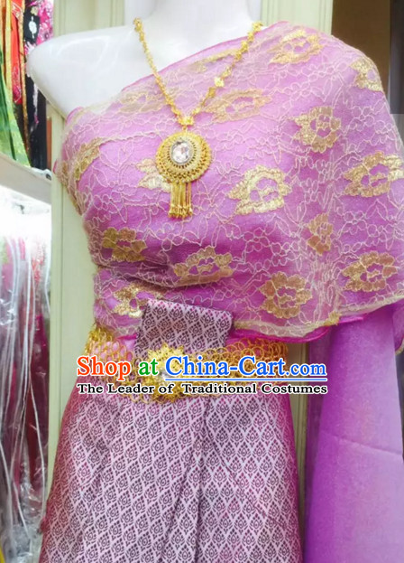 Traditional National Thai Garment Dress Thai Traditional Dress Dresses Wedding Dress online for Sale Thai Clothing Thailand Clothes
