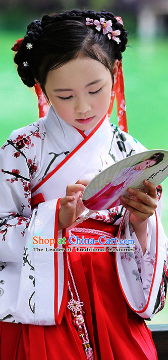 Ancient Chinese Hanfu Dress China Traditional Clothing Asian Long Dresses China Clothes Fashion Oriental Outfits for Kids