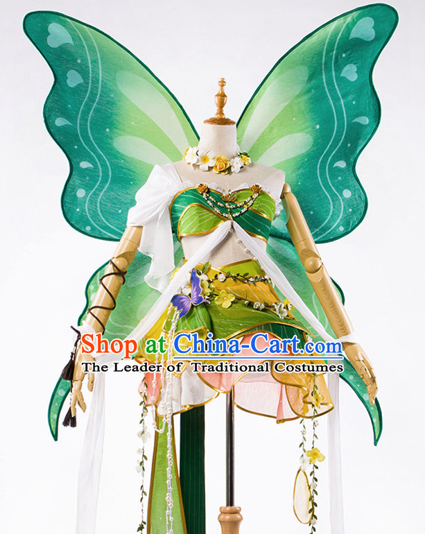 Traditional Chinese Butterfly Dancewear Costumes Fancy Dancer Costumes Girls Dance Lyrical Dance Costume Ballroom Comtemporary Recital Dancewear Costume