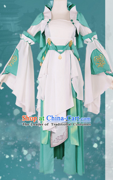Chinese Superheroine Cosplay Costumes and Headdress Complete Set for Women