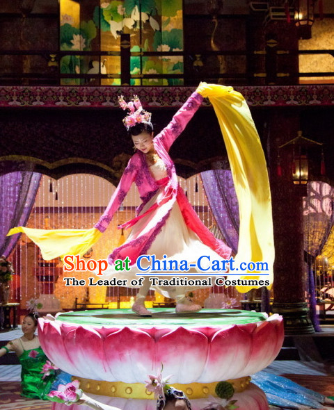 Traditional Ancient Chinese Style Lotus Base Dance Props Decorations
