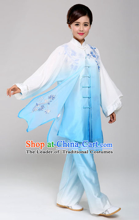 Top Tai Chi Pants Tai Chi Suit Apparel Suits Attire Robe Kung Fu Costume Chinese Kungfu Jacket Wear Dress Uniform Clothing Taijiquan Shaolin Chi Gong Taichi Suits