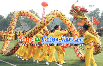Colorful Rainbow Competition and Parade Dragon Dancing Equipment Complete Set
