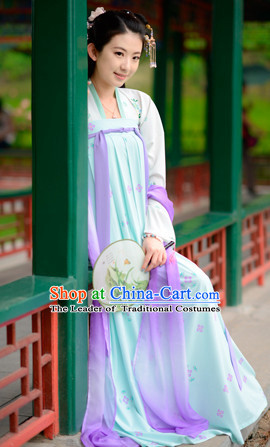 Top Chinese Tang Dynasty Beauty Princess Hanfu Clothing Chinese Hanfu Costume Hanfu Dress Ancient Chinese Costumes Complete Set for Women Girls Children