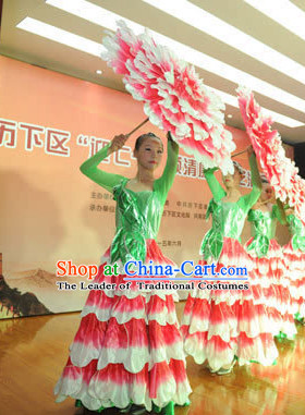 Professional Stage Performance Peony Flower Dancing Costumes Dance Costume for Women