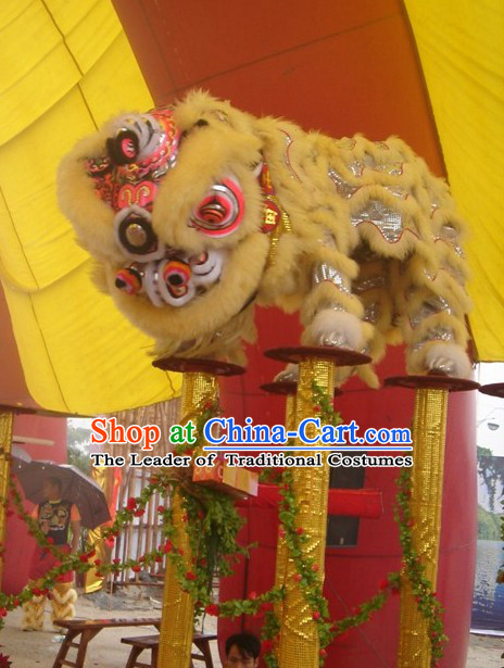 Modern Chinese Style Fut San Southern Lion Dance Equipments Complete Set