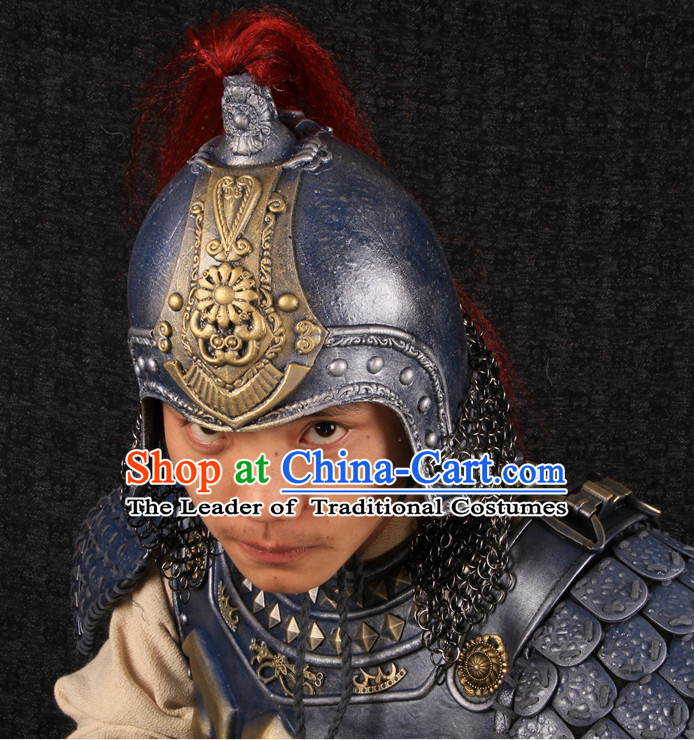 Top Chinese Ancient General Armor Helmet Hat