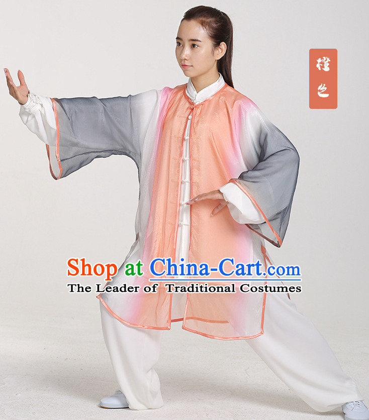 Top Chinese Traditional Taiji Tai Chi Dresses Uniforms Complete Set for Women or Men