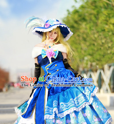 Custom Made Lovelive Cosplay Costumes and Hat Complete Set for Women or Girls