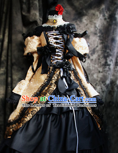 Custom Made Vocaloid Cosplay Costumes and Headwear Complete Set for Women or Girls