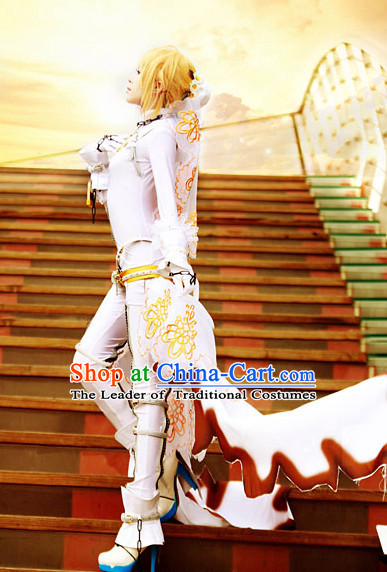 Custom Made Fate_EXTRA CCC Cosplay Costumes and Headdress Complete Set for Women or Girls