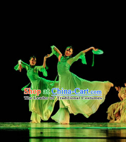 Green Chinese Classical Dance Costume Folk Dancing Costumes Traditional Chinese Dance Costumes Asian Dance Costumes